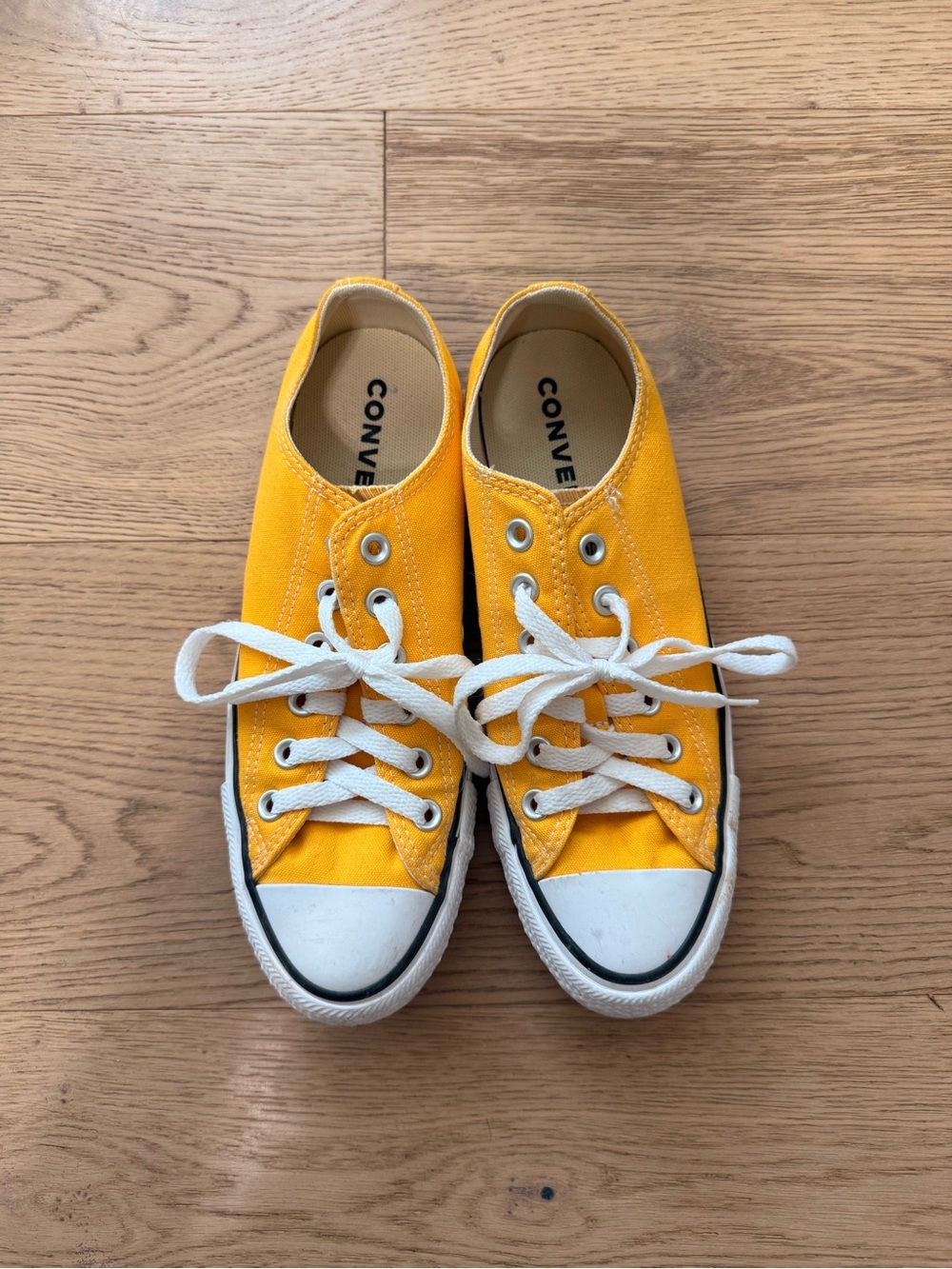 Yellow Converse Canvas Low-Top Sneakers - Picture 3 of 9